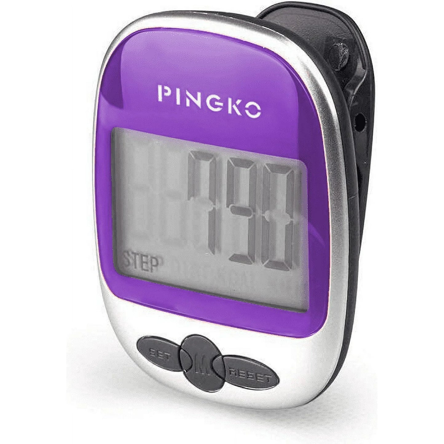 PINGKO Best Pedometer for Walking Accurately Track Steps Multi-Function Portable Sport Pedometers Step/Distance/Calories/Counter