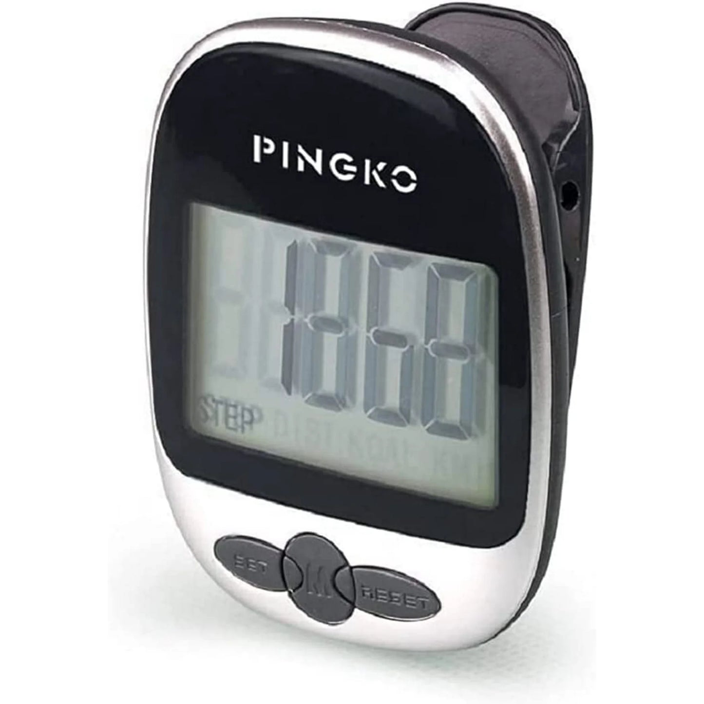 PINGKO Best Pedometer for Walking Accurately Track Steps Multi-Function Portable Sport Pedometers Step/Distance/Calories/Counter