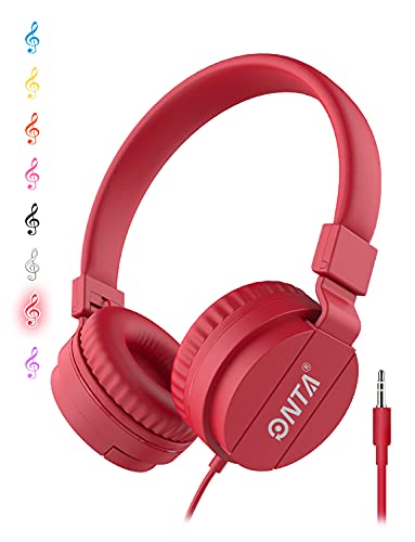 ONTA Kids Headphones for Boys Girls - Child Student Headset Wired Plug Toddler Earphones School Teen on Ear for Ipad | Computer | Smart Phone | Amazon Fire Tablet | Laptop | Plane Travel | Game