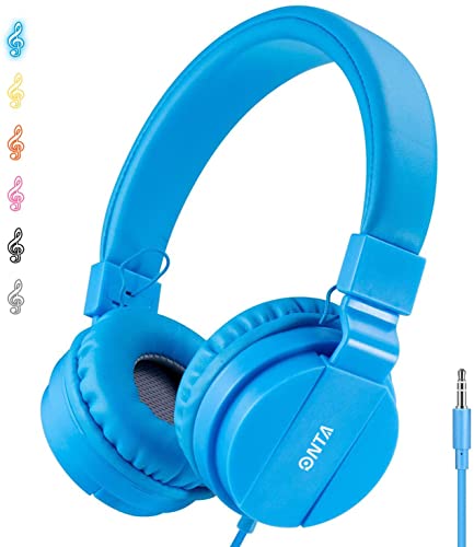 ONTA Kids Headphones for Boys Girls - Child Student Headset Wired Plug Toddler Earphones School Teen on Ear for Ipad | Computer | Smart Phone | Amazon Fire Tablet | Laptop | Plane Travel | Game