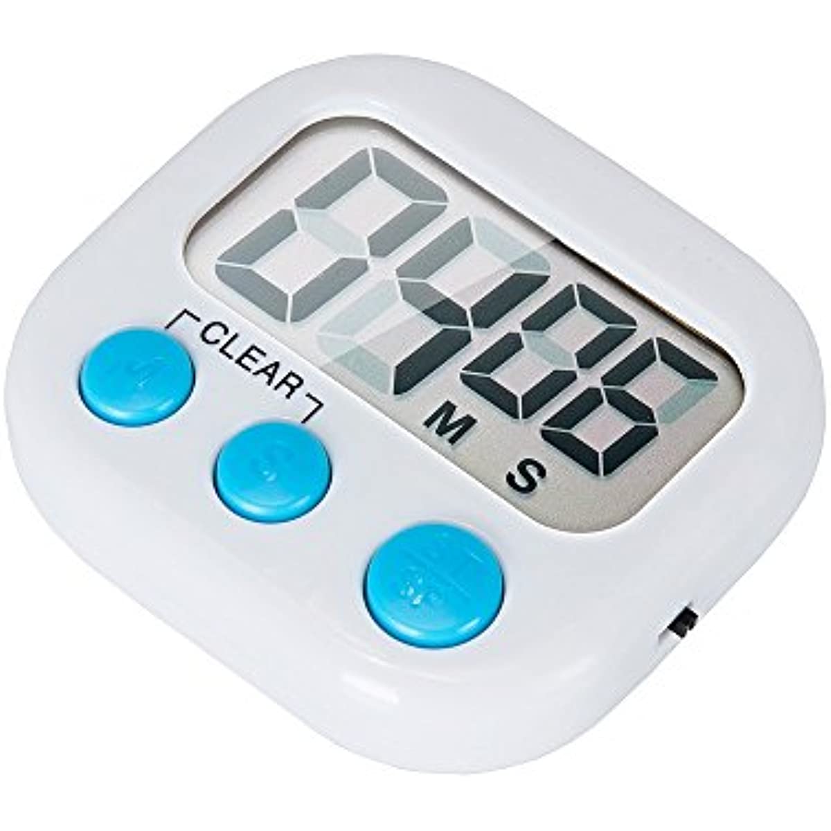 6 Pack Small Digital Kitchen Timer Magnetic Back and ON/Off Switch,Minute Second Count Up Countdown (Multicolored)