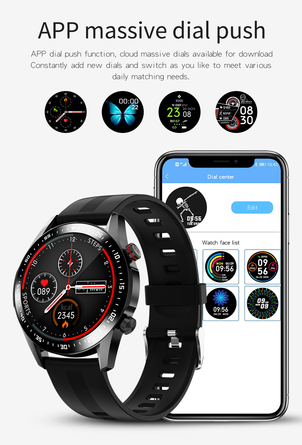 Smart Watch E12 Sports Reloj Smart Watch Full Touch Screen BLE Calling Blood Oxygen Sports Music Smartwatch
