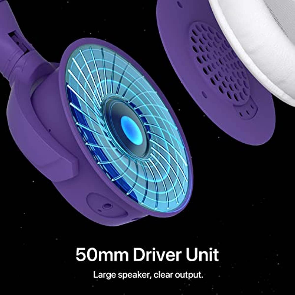 YOWU Cat Ear Headphones Limited Edition. Customized Package with TAPOO Toy. Wireless & Wired Gaming Headset with Attachable HD Microphone, Customizable Lighting via APP