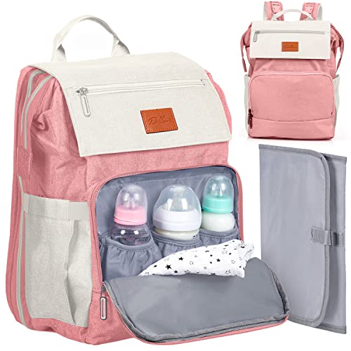PILLANI Baby Diaper Bag Backpack, Baby Bag for Boys& Girls,Diaper Backpack,Baby Registry Search,Newborn Essentials Baby Gifts
