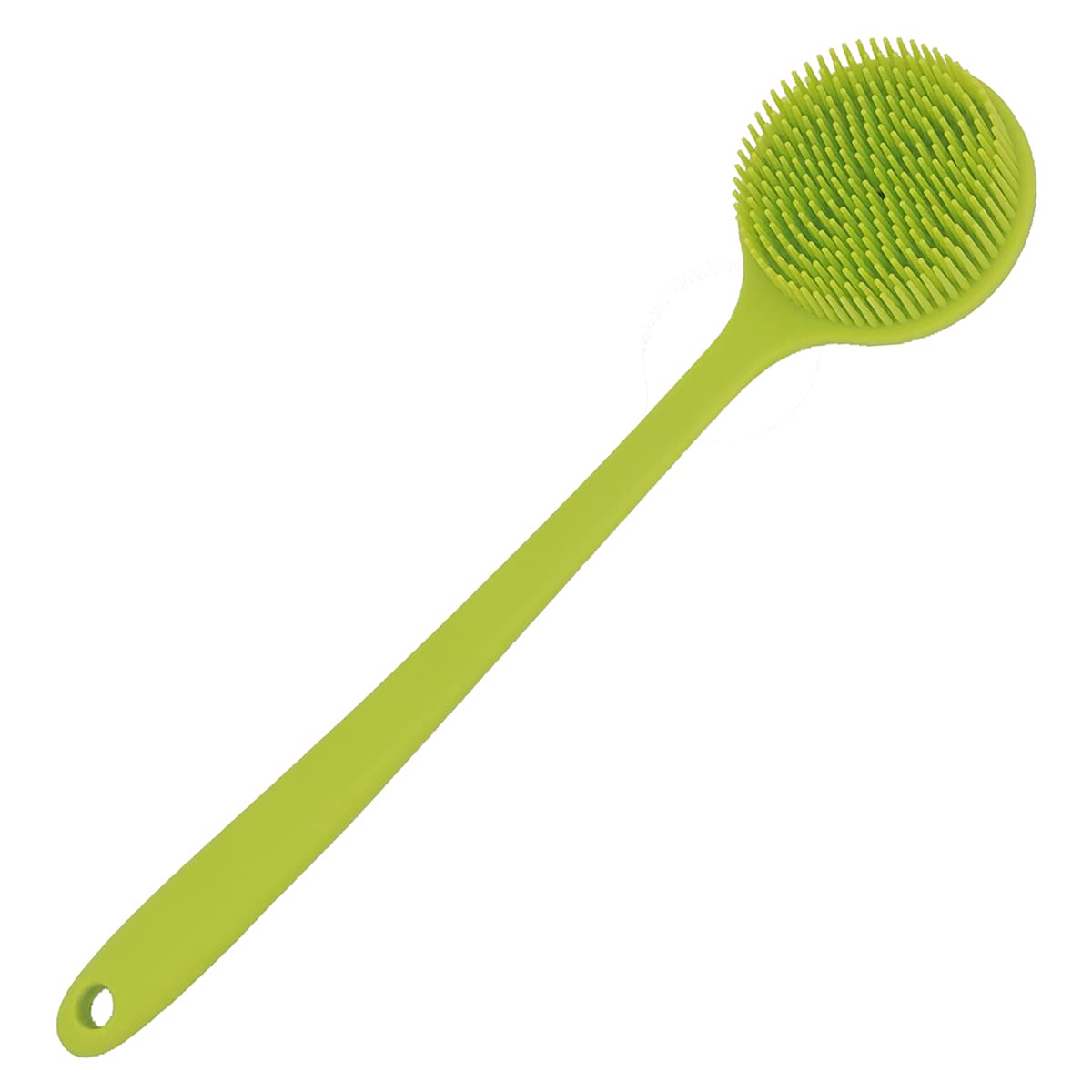 DNC Silicone Back Scrubber for Shower Bath Body Brush with Long Handle, BPA-Free, Hypoallergenic, Eco-Friendly (Gray)