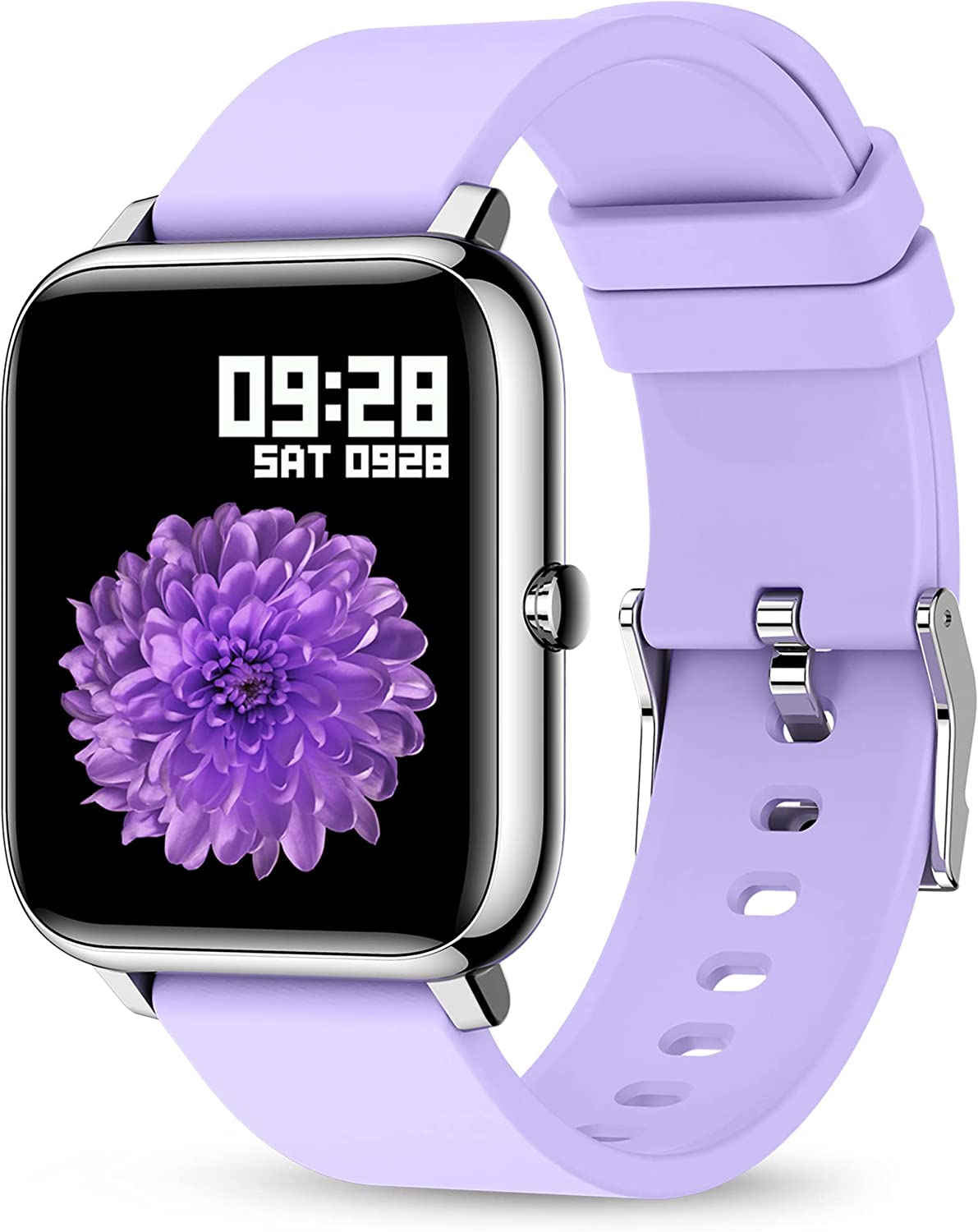Smart Watch, KALINCO Fitness Tracker with Heart Rate Monitor, Blood Pressure, Blood Oxygen Tracking, 1.4 Inch Touch Screen Smartwatch Fitness Watch for Women Men Compatible with Android iPhone iOS