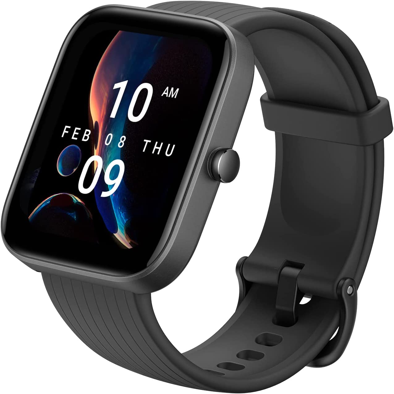 Amazfit Bip 3 Pro Smart Watch for Android iPhone, 4 Satellite Positioning Systems, 1.69" Color Display, 14-Day Battery Life, 60+ Sports Modes, Blood Oxygen Heart Rate Monitor, Water-Resistant(Black)