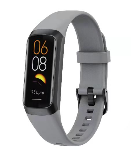 C60 Heart Rate Blood Pressure Oxygen Body Temperature Call Message Reminder Smart Band AMOLED Screen Smartwatch