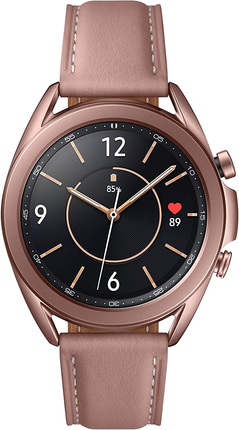 Samsung Galaxy Watch 3 (45mm, GPS, Bluetooth) Smart Watch with Advanced Health Monitoring, Fitness Tracking , and Long Lasting Battery - Mystic Black (US Version) (Renewed)