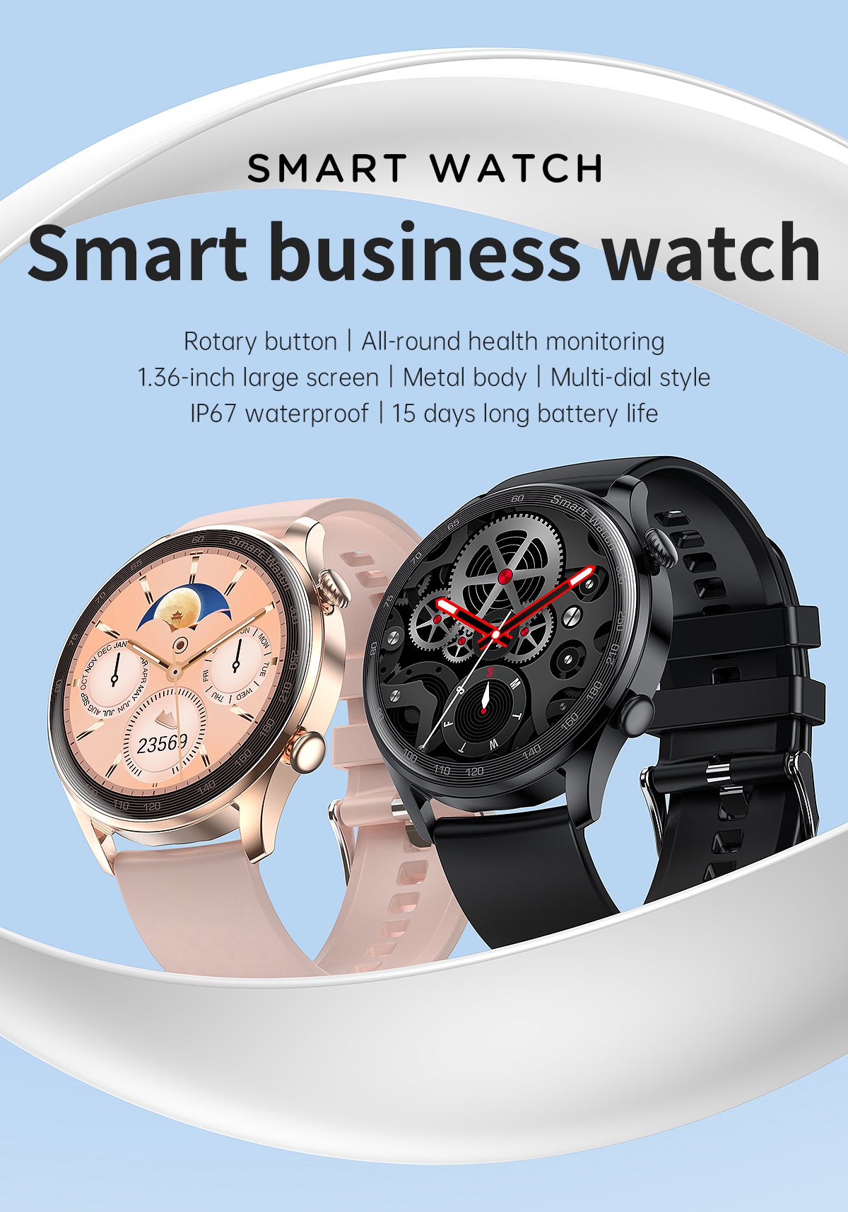 2022 New Smart Watch Android Men Sport Watch Pedometer Fitness Bracelet Intelligent Touch Screen Sport Smart Watches