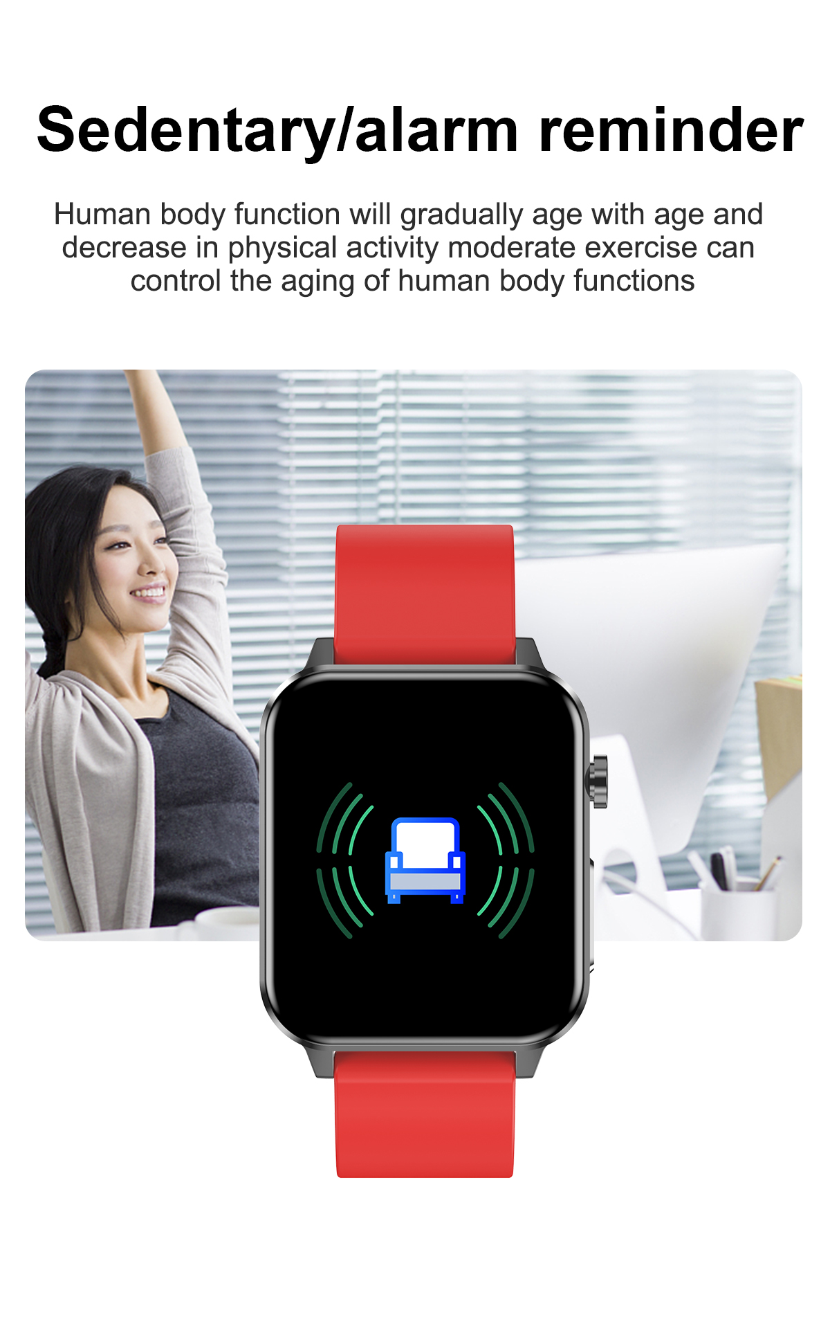 2022 Smart Watch E86 ECG+PPG 1.7'' HD IPS Screen AI Medical Diagnosis Blood Oxygen Temperature IP68 Sport Mens Smart Watch