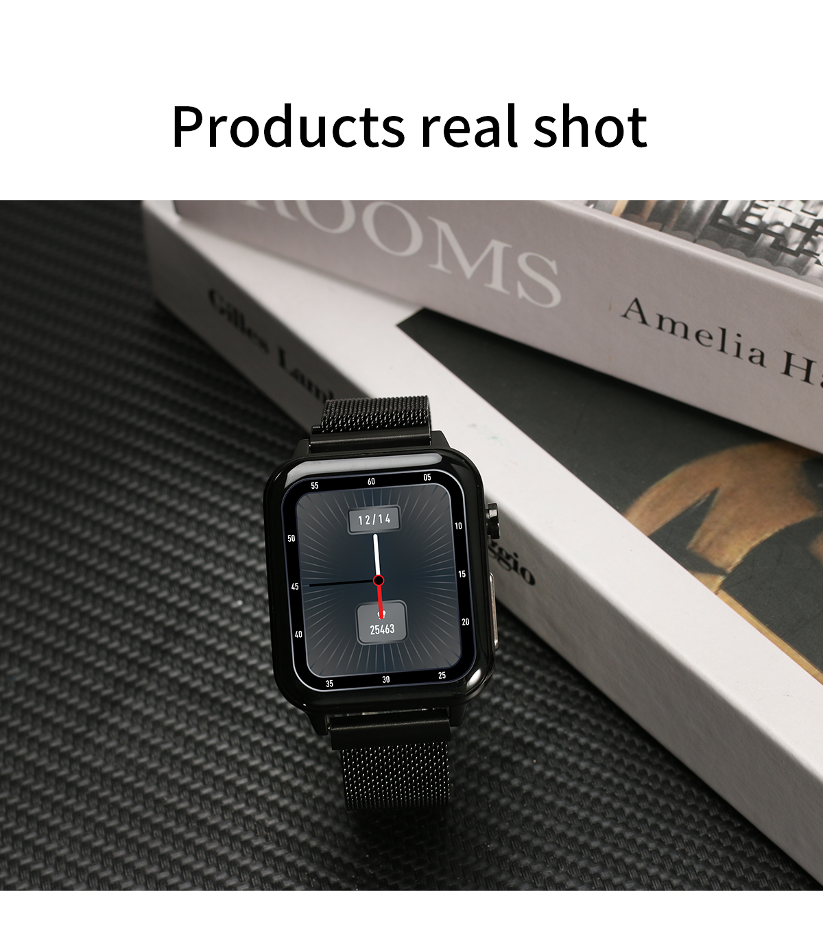 2022 Smart Watch E86 ECG+PPG 1.7'' HD IPS Screen AI Medical Diagnosis Blood Oxygen Temperature IP68 Sport Mens Smart Watch