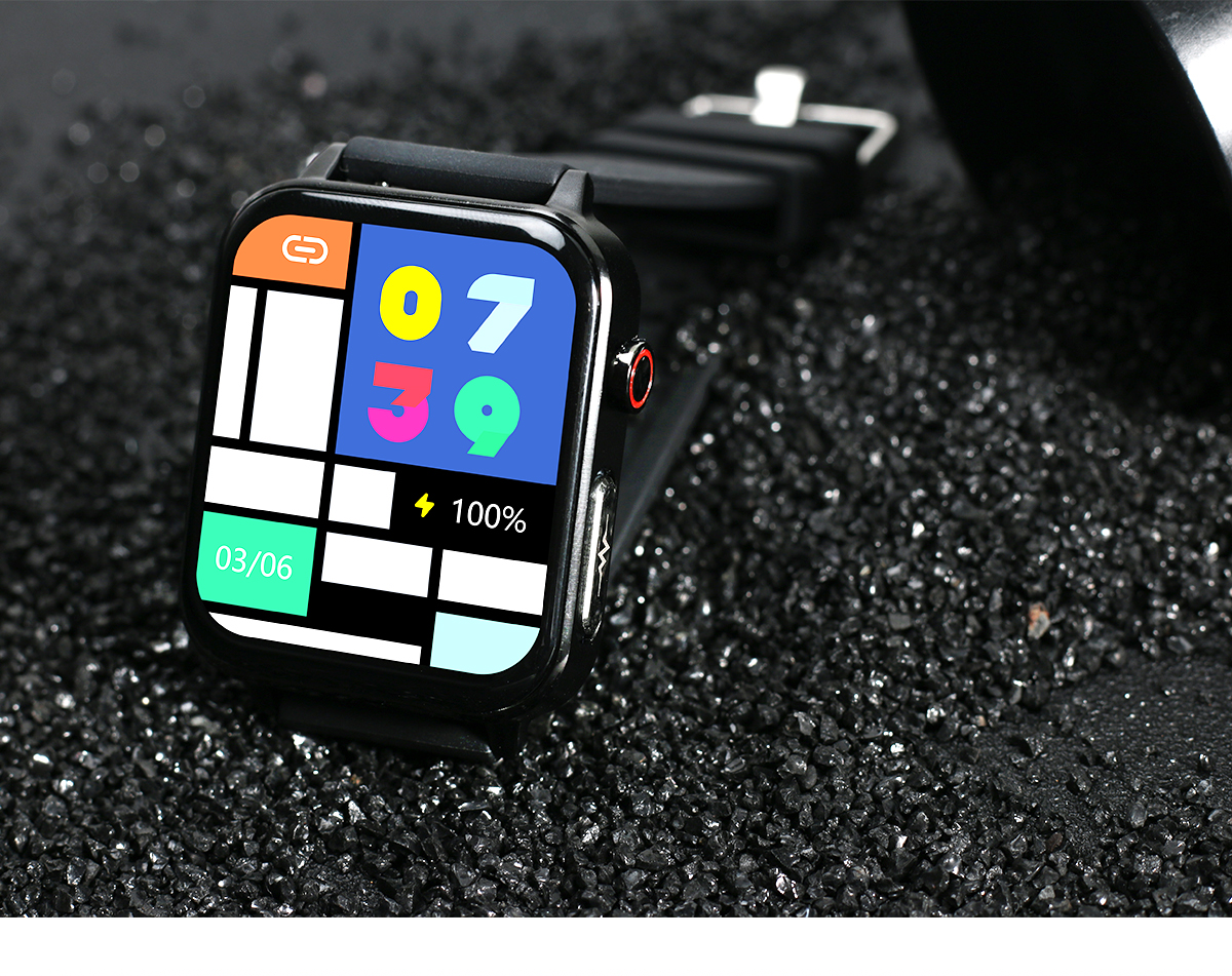 2022 Smart Watch E86 ECG+PPG 1.7'' HD IPS Screen AI Medical Diagnosis Blood Oxygen Temperature IP68 Sport Mens Smart Watch