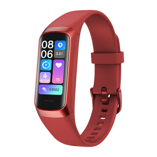 C60 Heart Rate Blood Pressure Oxygen Body Temperature Call Message Reminder Smart Band AMOLED Screen Smartwatch