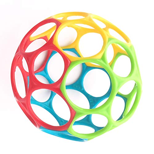 Oball Classic Ball - Red, Yellow, Green, Blue, Ages Newborn +