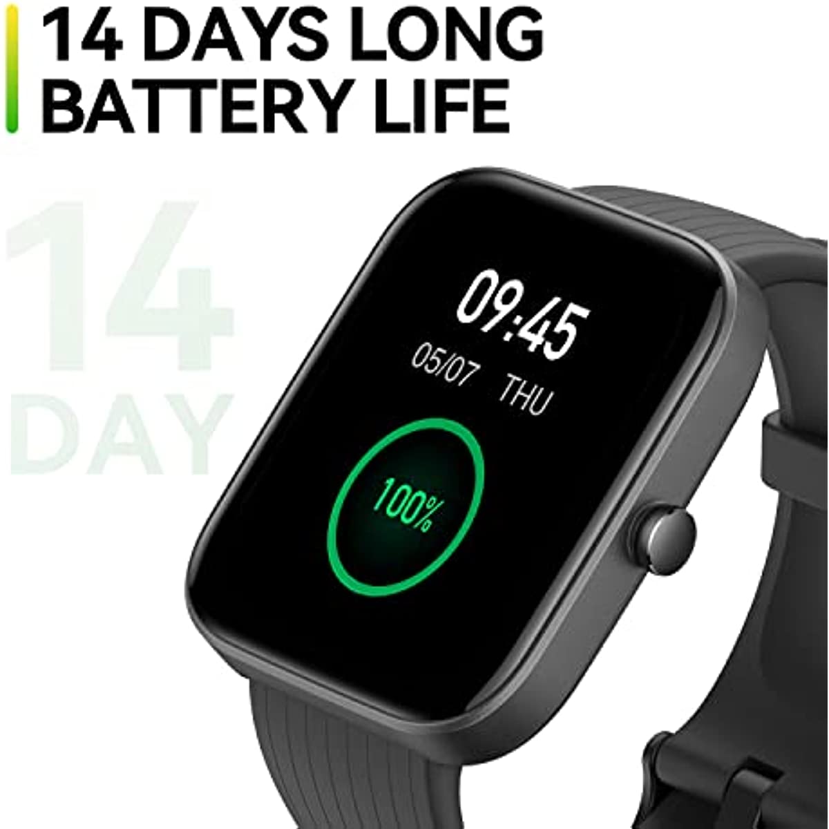 Amazfit Bip 3 Pro Smart Watch for Android iPhone, 4 Satellite Positioning Systems, 1.69" Color Display, 14-Day Battery Life, 60+ Sports Modes, Blood Oxygen Heart Rate Monitor, Water-Resistant(Black)
