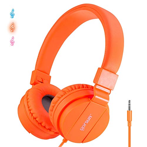 ONTA® Foldable On Ear Audio Adjustable Lightweight Headphone for Kids Cellphones Smartphones iPhone Laptop Computer Mp3/4 Earphones