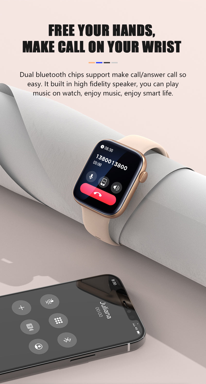 Smart Watch P45 1.8 Inch Large Screen Blood Oxygen Monitor Answer Call Digital Smart Watch with Rotary Keys