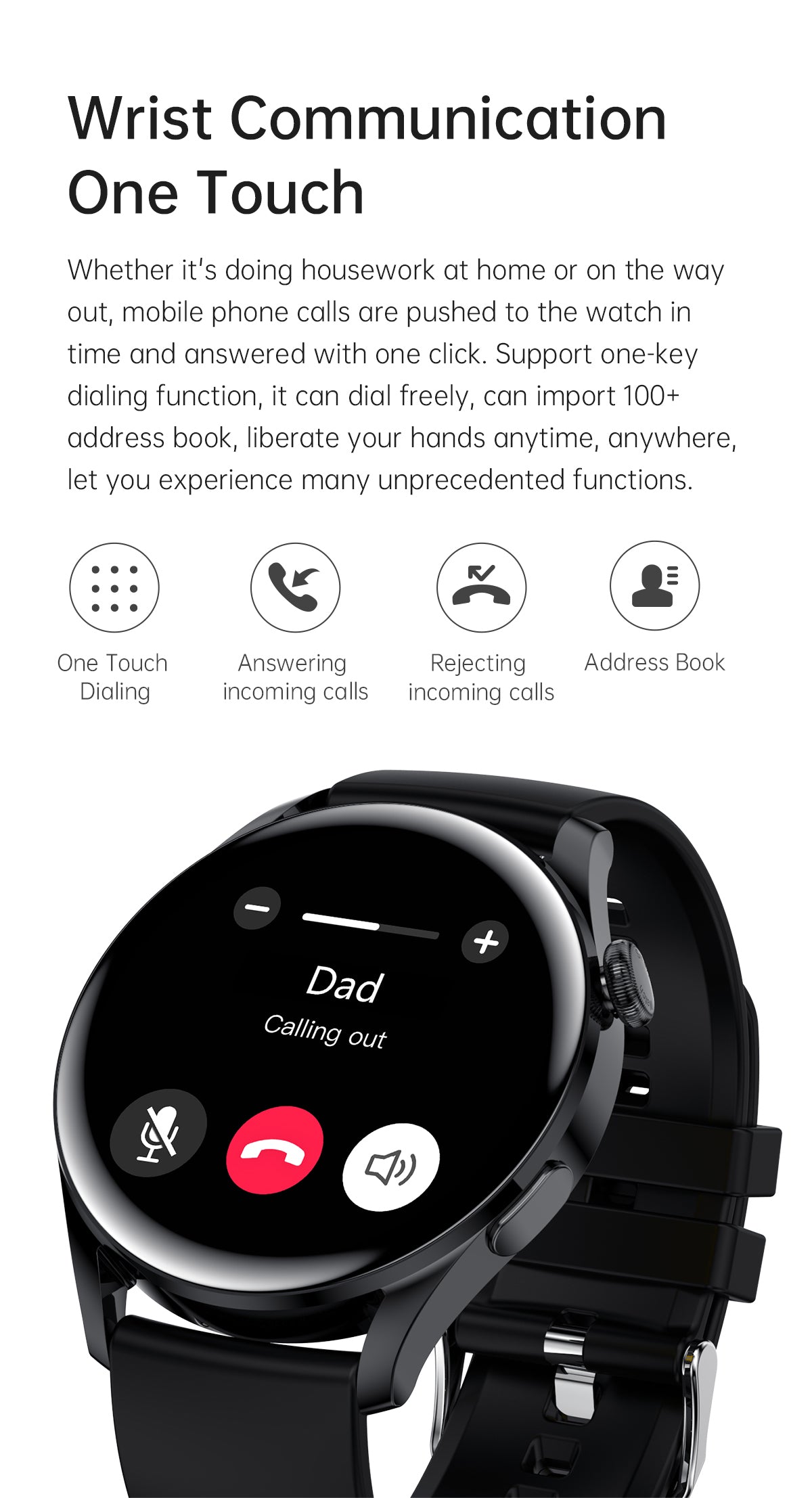 2022 New Smart Watch T33S Full Screen Heart Rate Blood Oxygen Fitness Sleep Tracker Ip67 Sports Mode Answer Call Watch